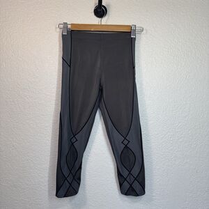 CWX Leggings Women S Gray Stabilyx Joint Support Compression Capri Tight Active